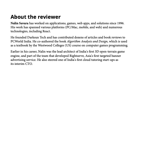 Page-6 - About the Reviewer - Nalin Savara